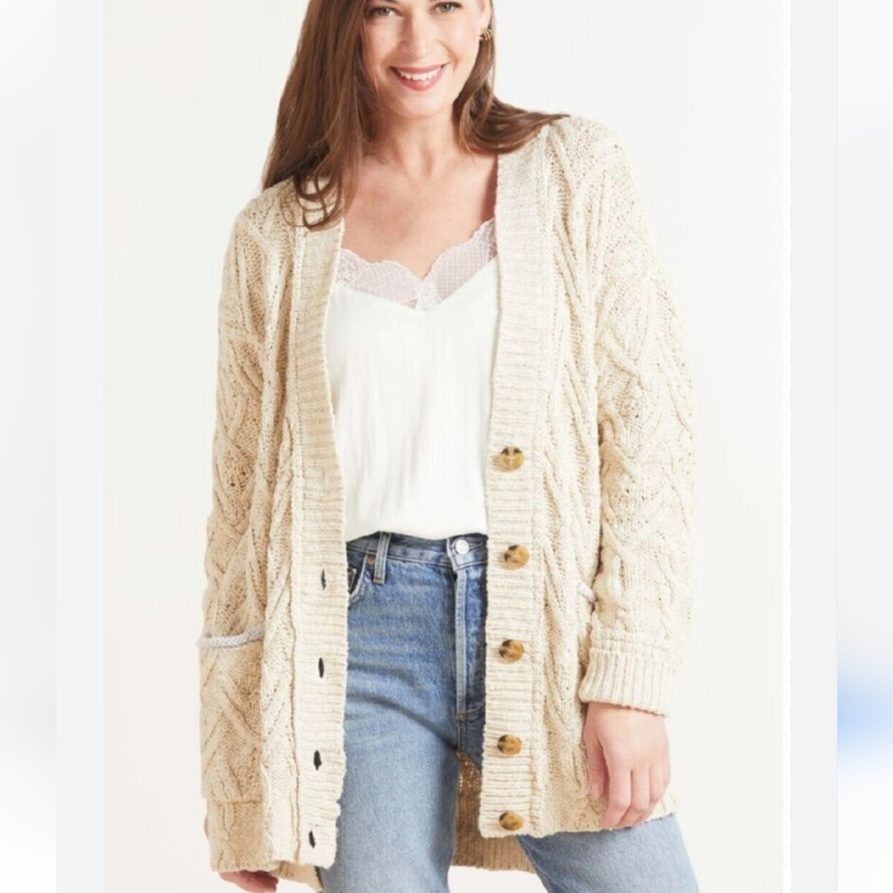 Free People Montana Cable Cardi